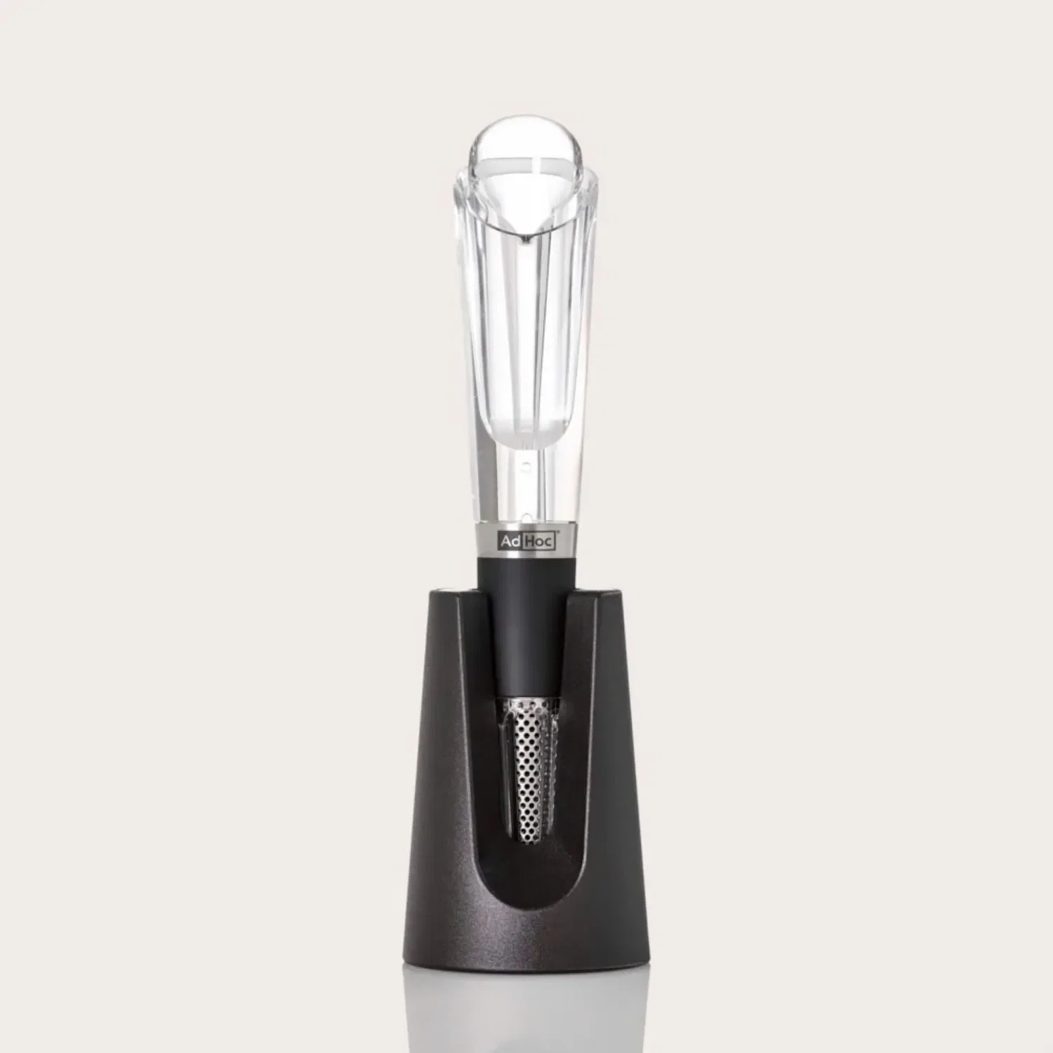 Aerador e Dosador de Vinho em Aço Inox 17cm AdHoc