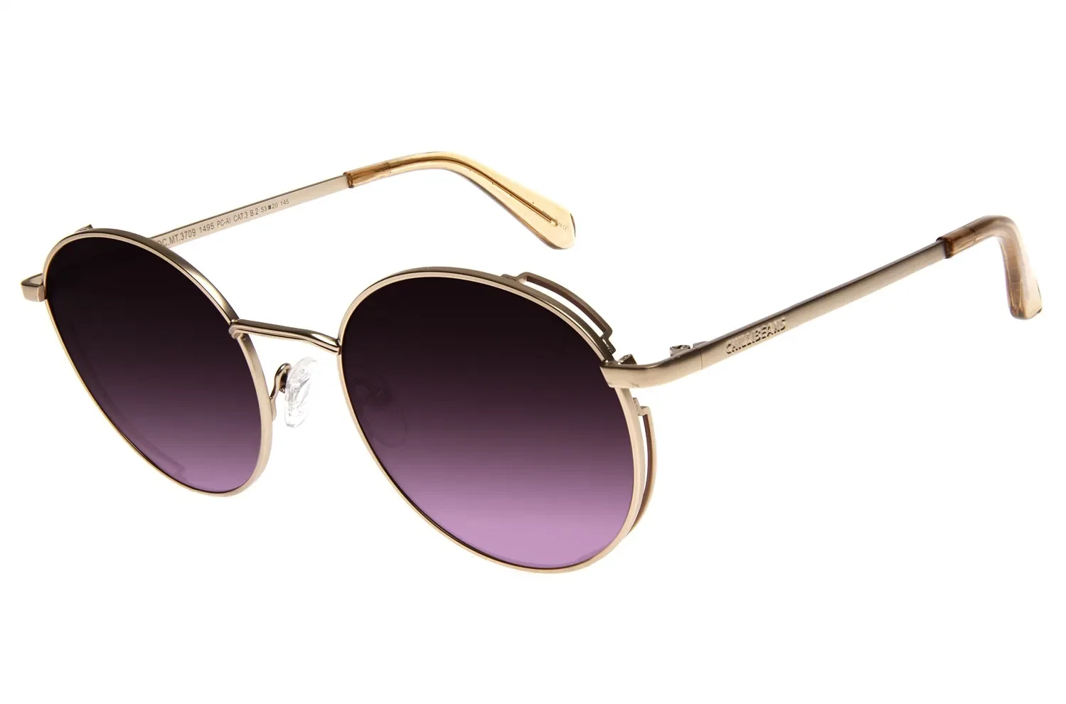 Óculos De Sol Feminino Chilli Beans Redondo Roxo Rosé — imagem 1
