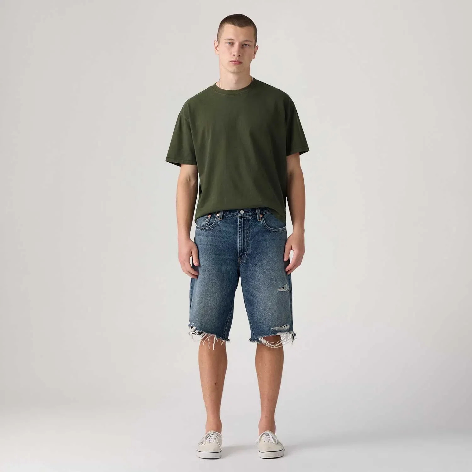 Bermuda Jeans Levi's® 478® Bagy Lavagem Média