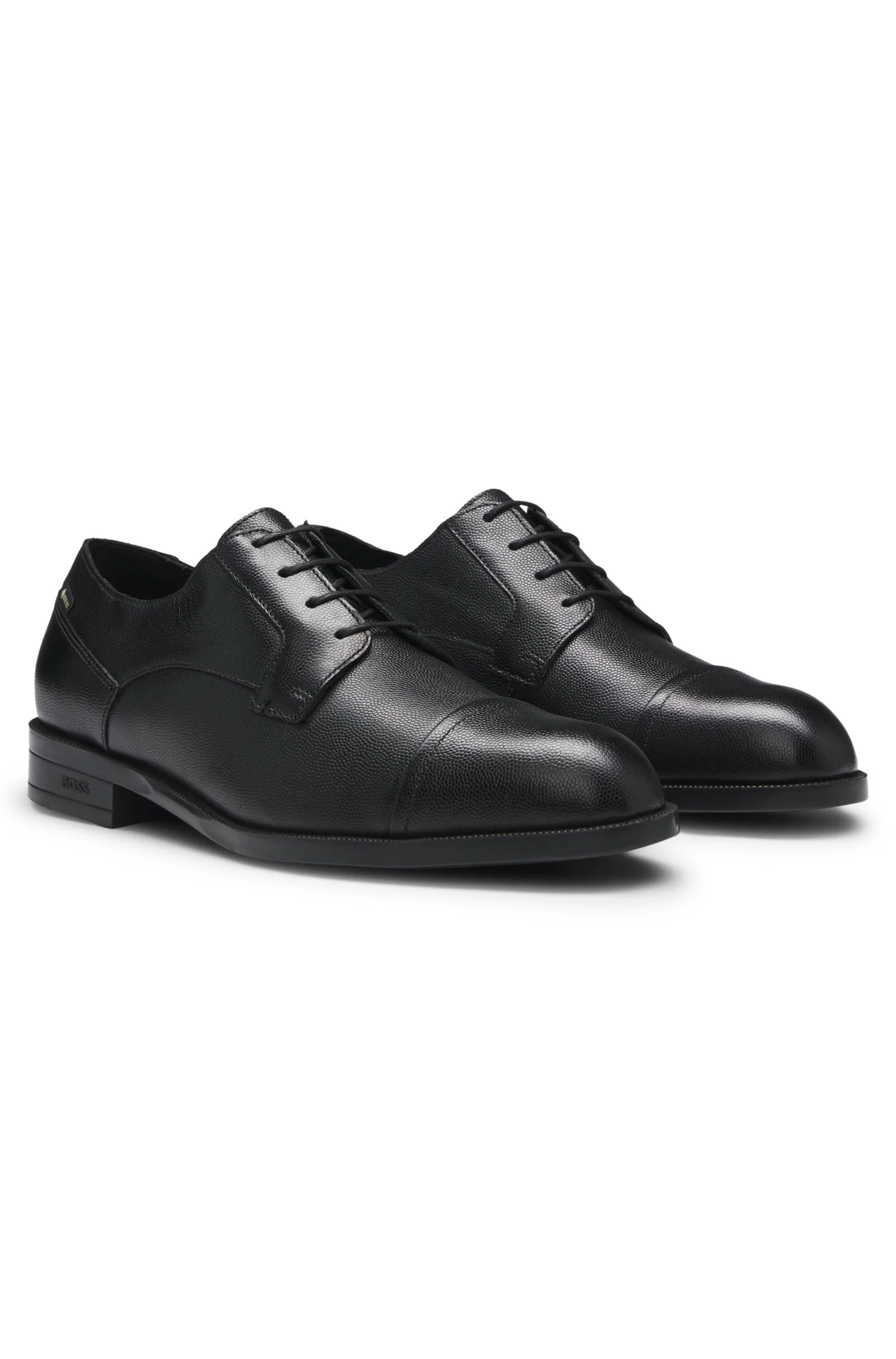 Sapatos Derby Em Couro