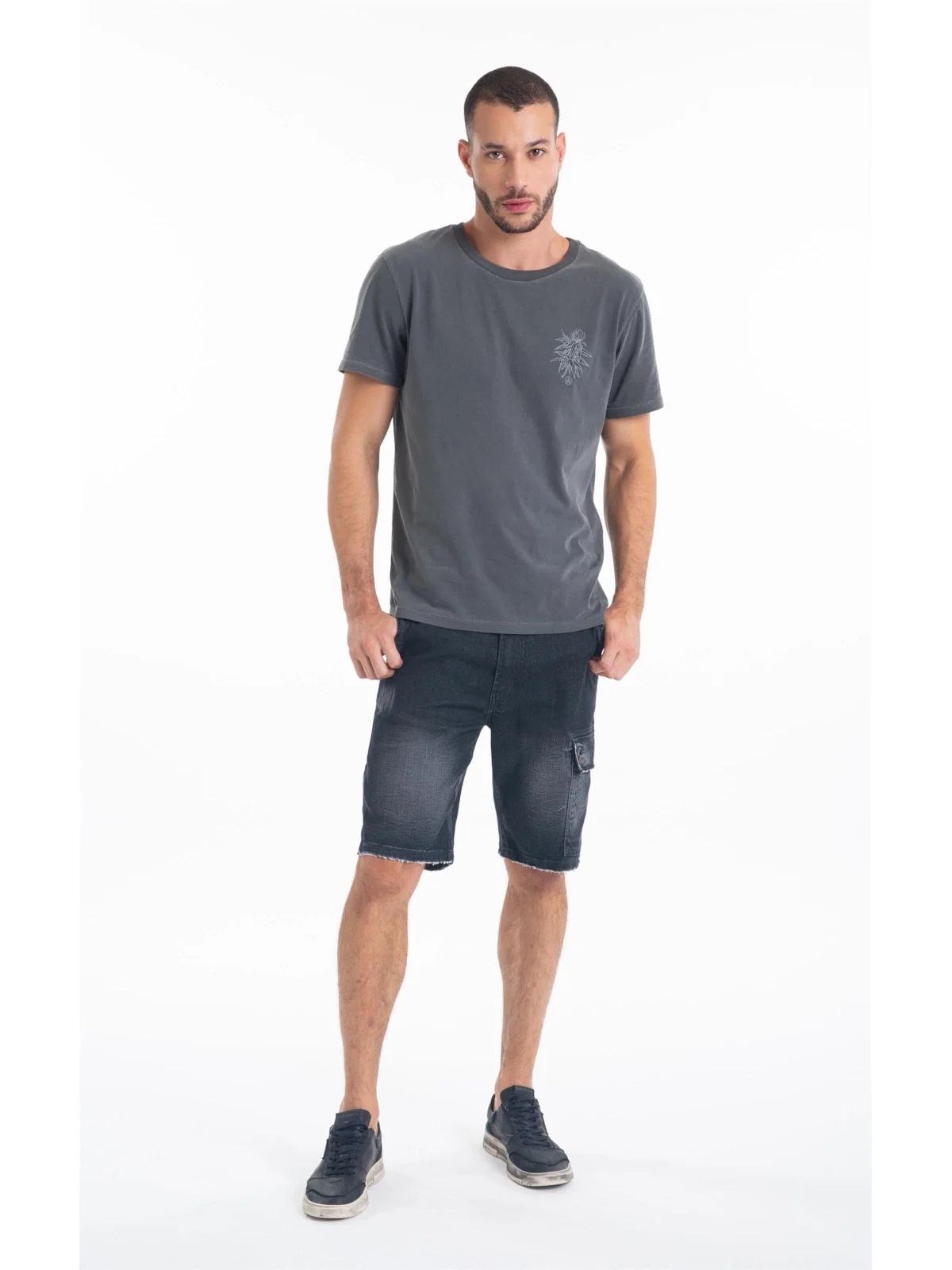 Bermuda Ocean Elastic (Long) Cargo Lav.Black