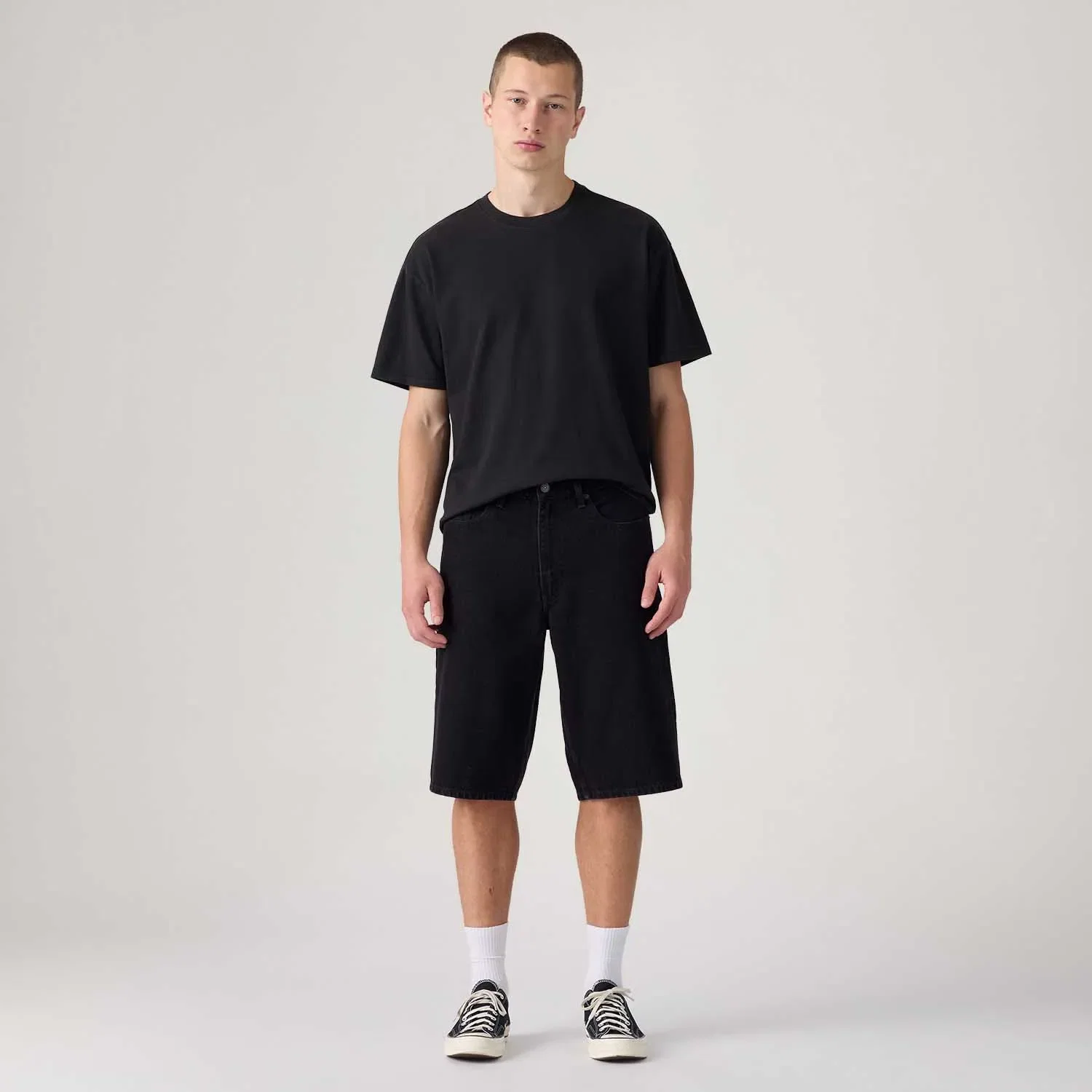 Bermuda Jeans Levi's® 470® Baggy Preta