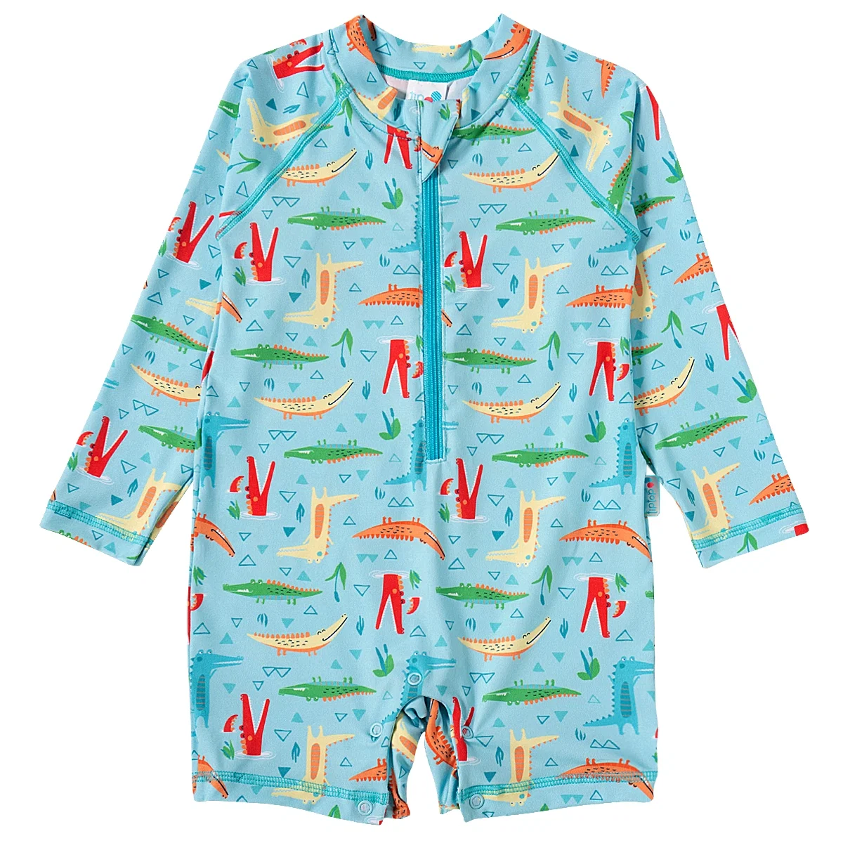 Macaquinho Praia Toddler Jacaré Colorido Lycra Proteção Uv 50+ Tip Top