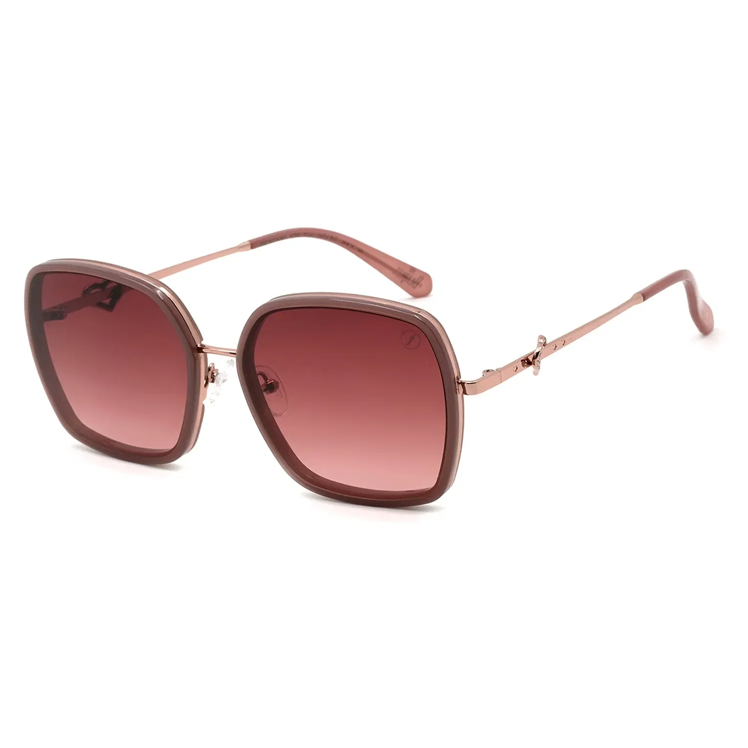 Óculos de Sol Feminino The Beatles Quadrado Rosé