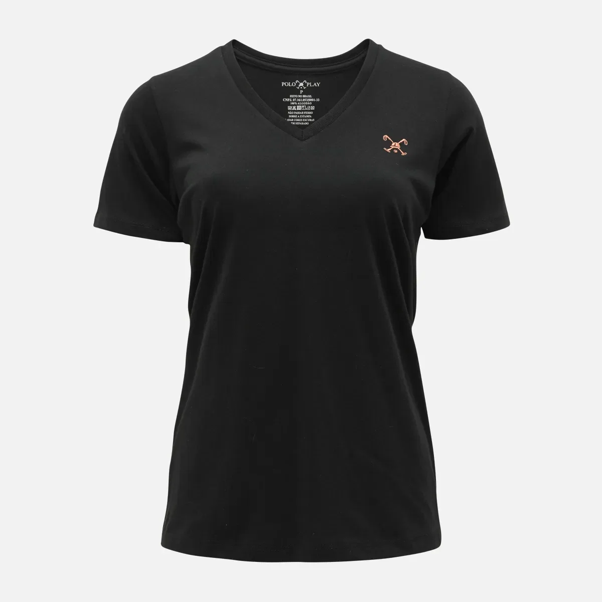Camiseta Feminina Decote V