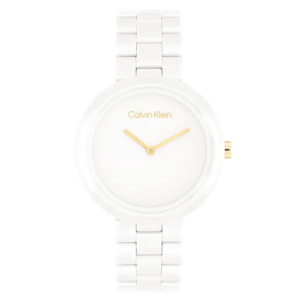 Relógio Calvin Klein Feminino Cerâmica Branco 25100072 — imagem 1