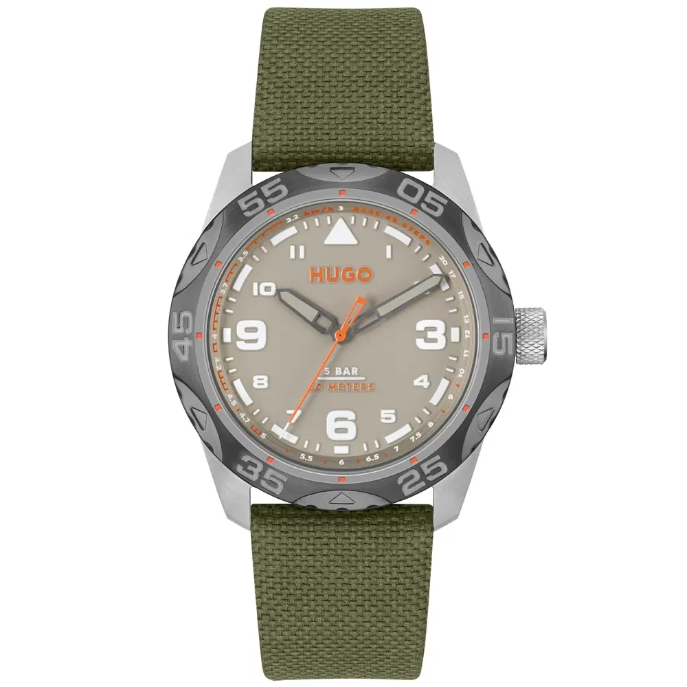 Relógio Hugo Masculino Nylon Verde 1530331
