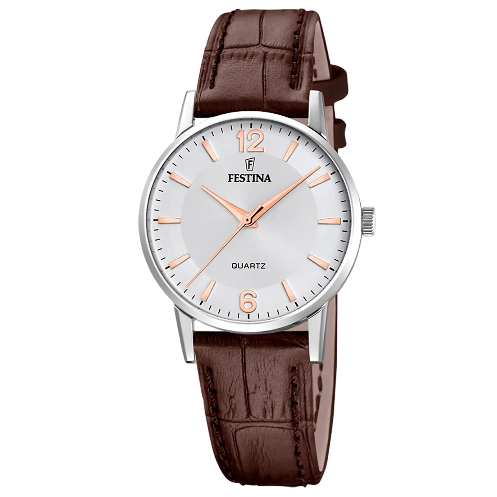Relógio Festina Feminino Couro Marrom