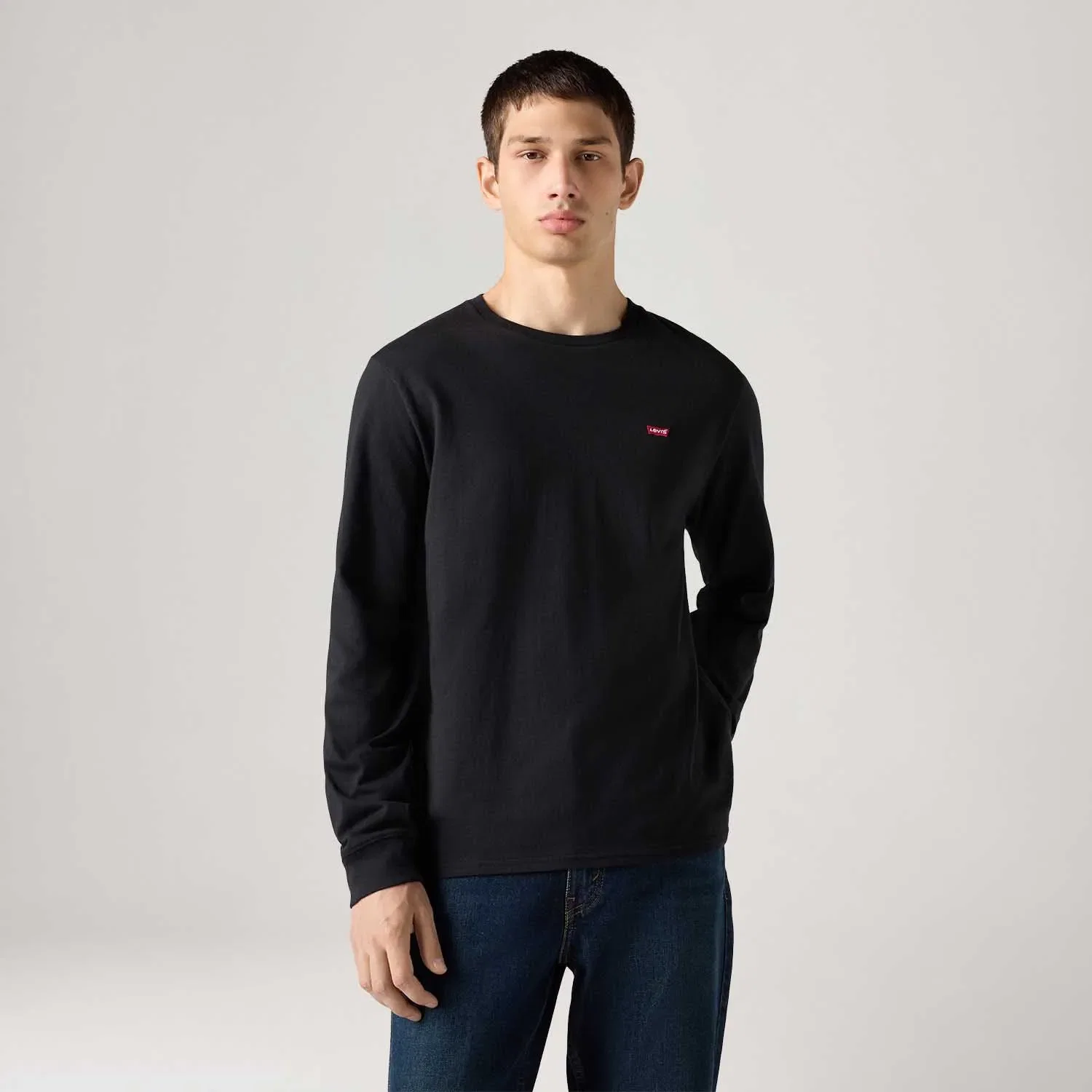 Blusa Levi's® Original Housemark Preto Manga Longa