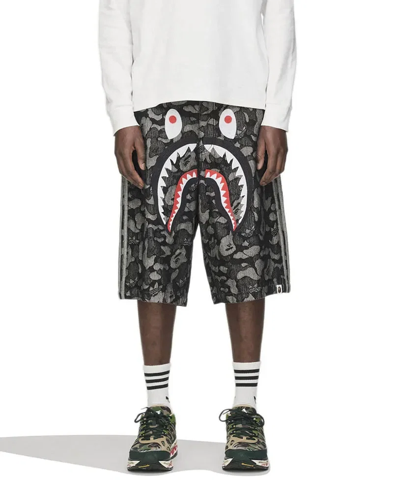 Shorts adidas Shark Denim Bape Unissex — imagem 1