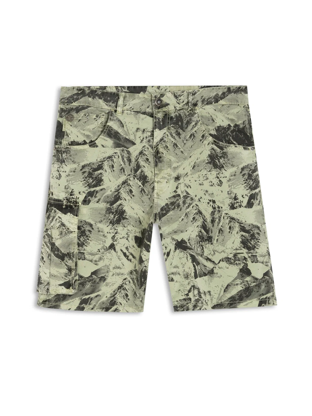 Bermuda Color Canvas Mountains Hawaii Verde Seco — imagem 1