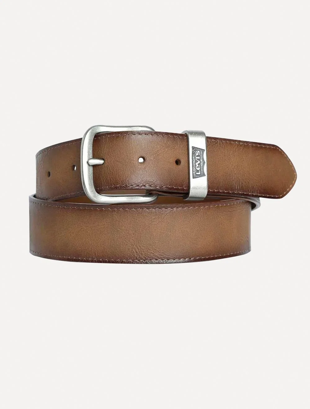 Cinto Levis Masculino Couro One Faced Old Marrom