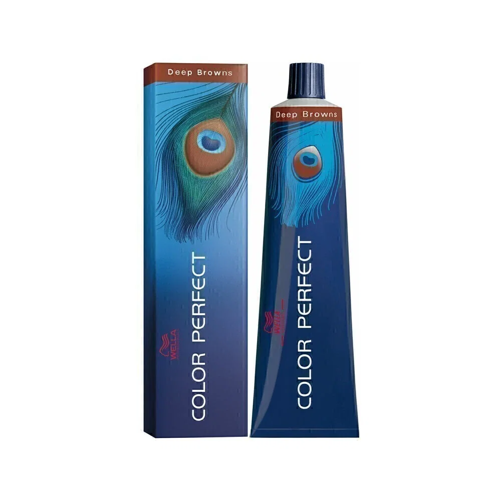 Tintura Wella Color Perfect 7/73 Louro Médio Marrom Dourado