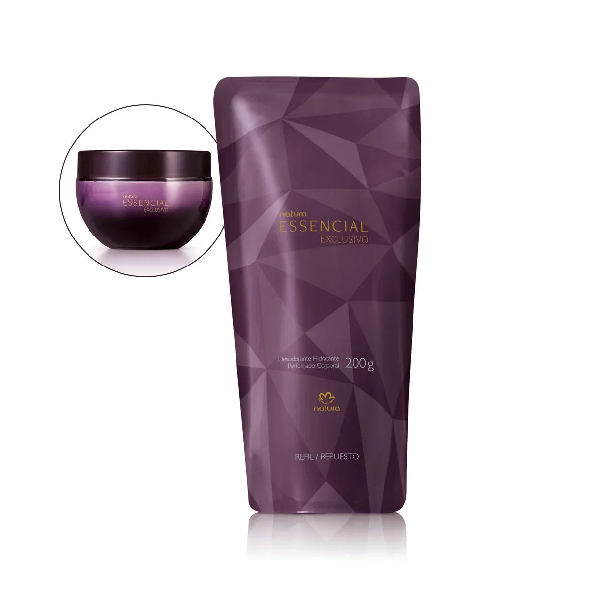 Refil Desodorante Hidratante Corporal Perfumado Essencial Exclusivo 200 g