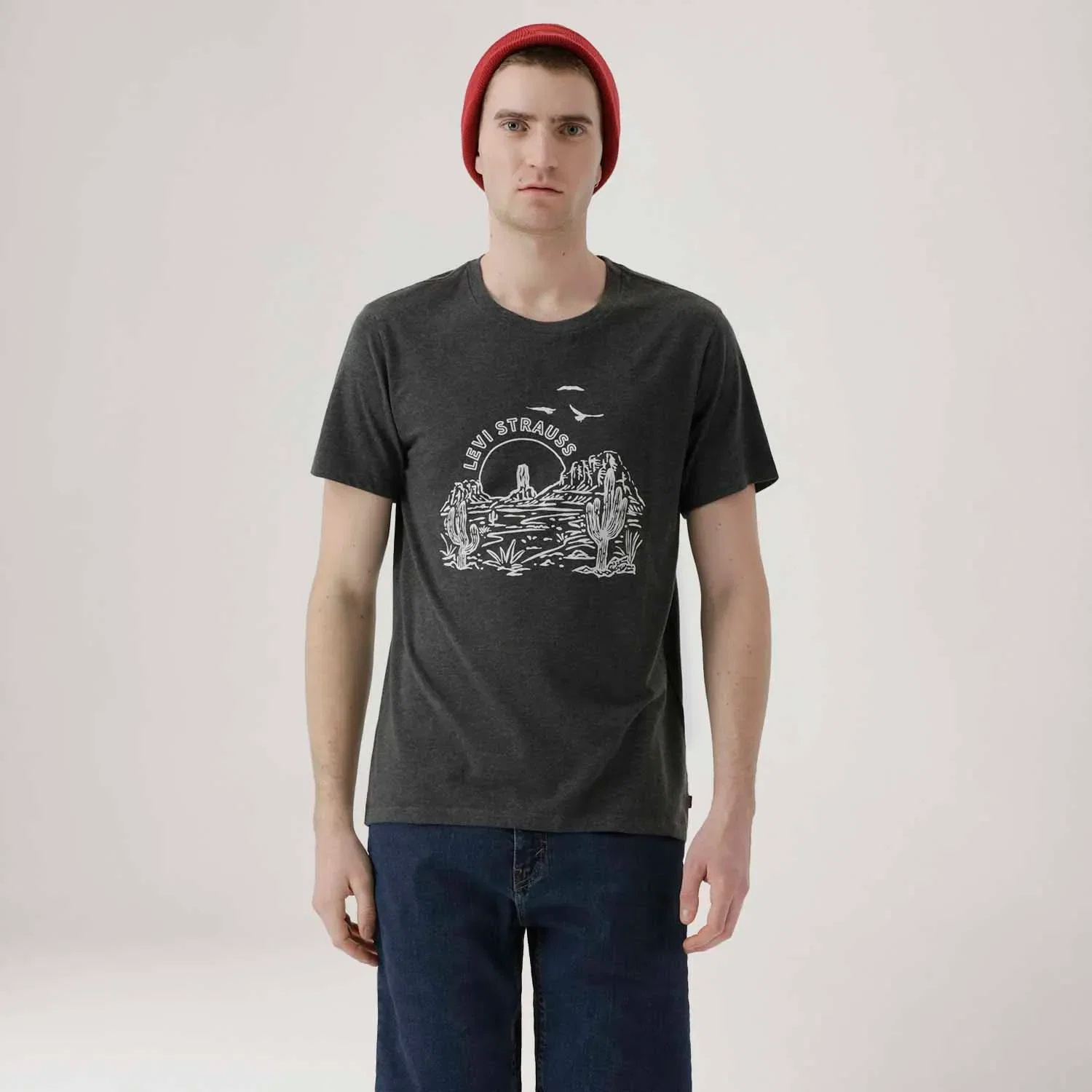 Camiseta Levi's® Graphic Crewneck Preta Manga Curta — imagem 1