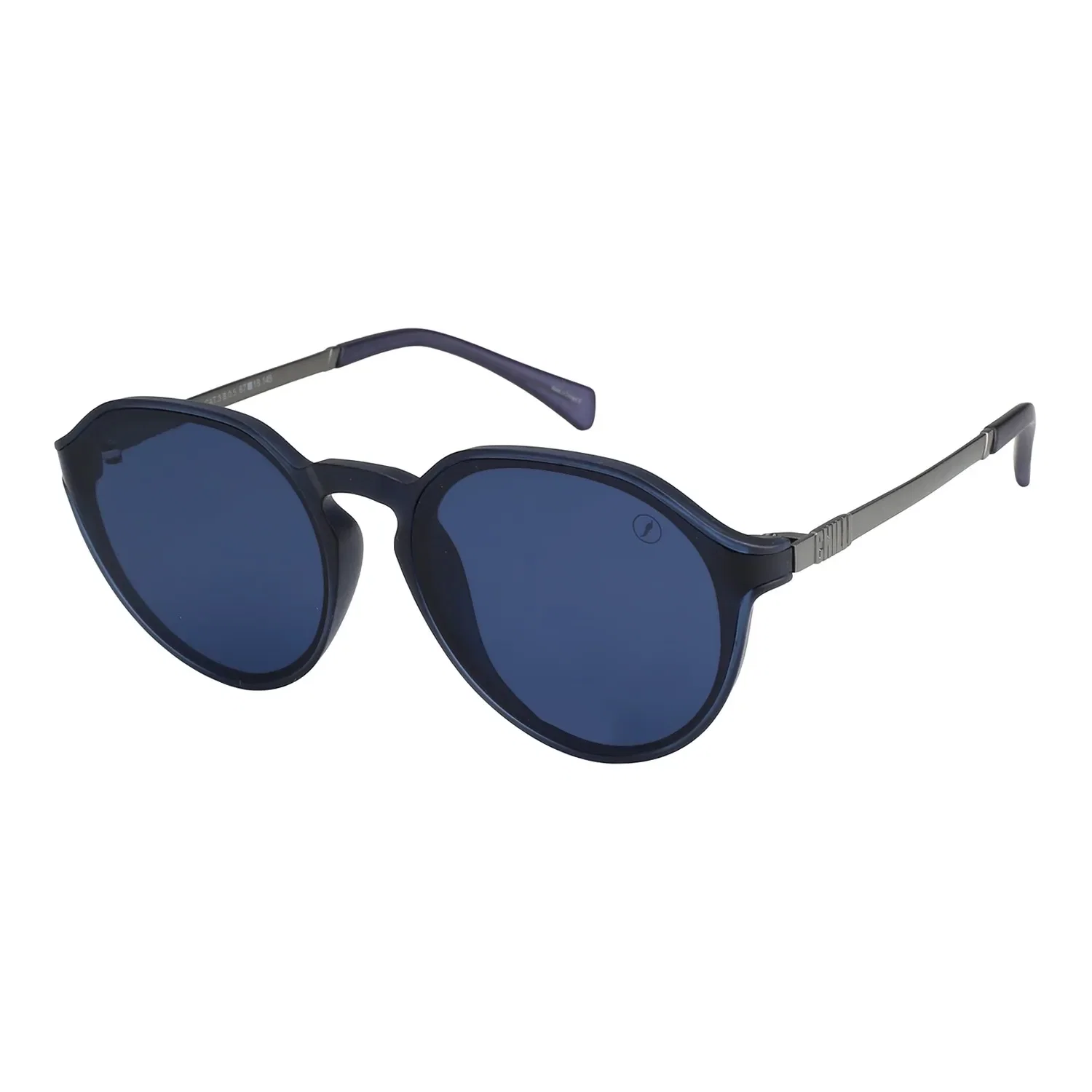 Óculos de Sol Unissex Bended Lenses Redondo Azul — imagem 1