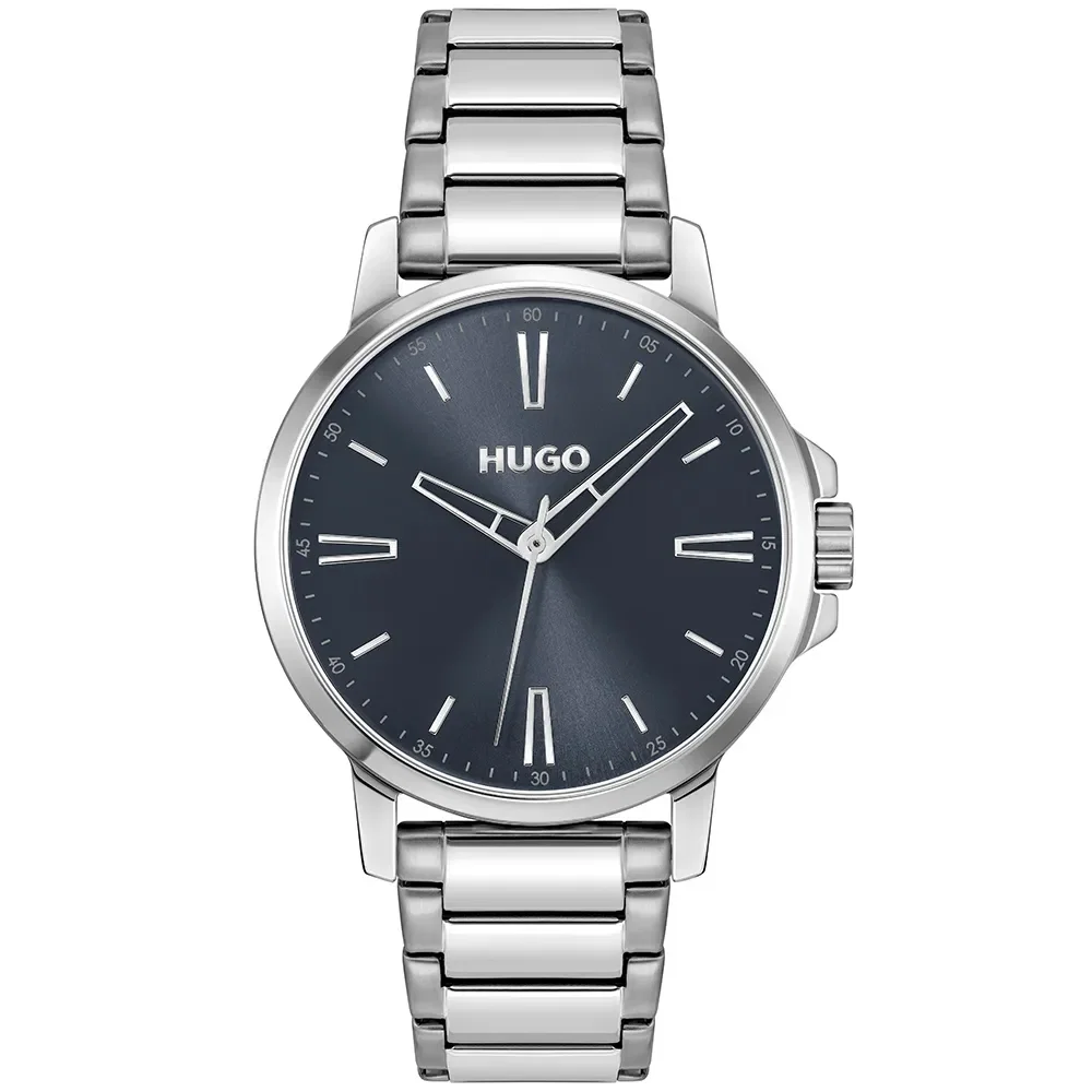Relógio Hugo Smooth Masculino em Aço Prateado 1530419