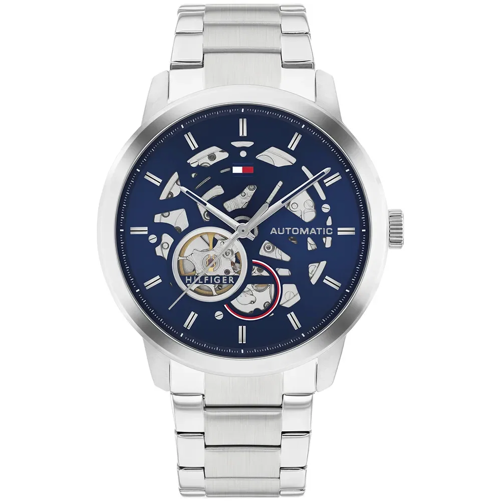 Relógio Tommy Hilfiger Henry Automático Masculino em Aço Prateado 1710661