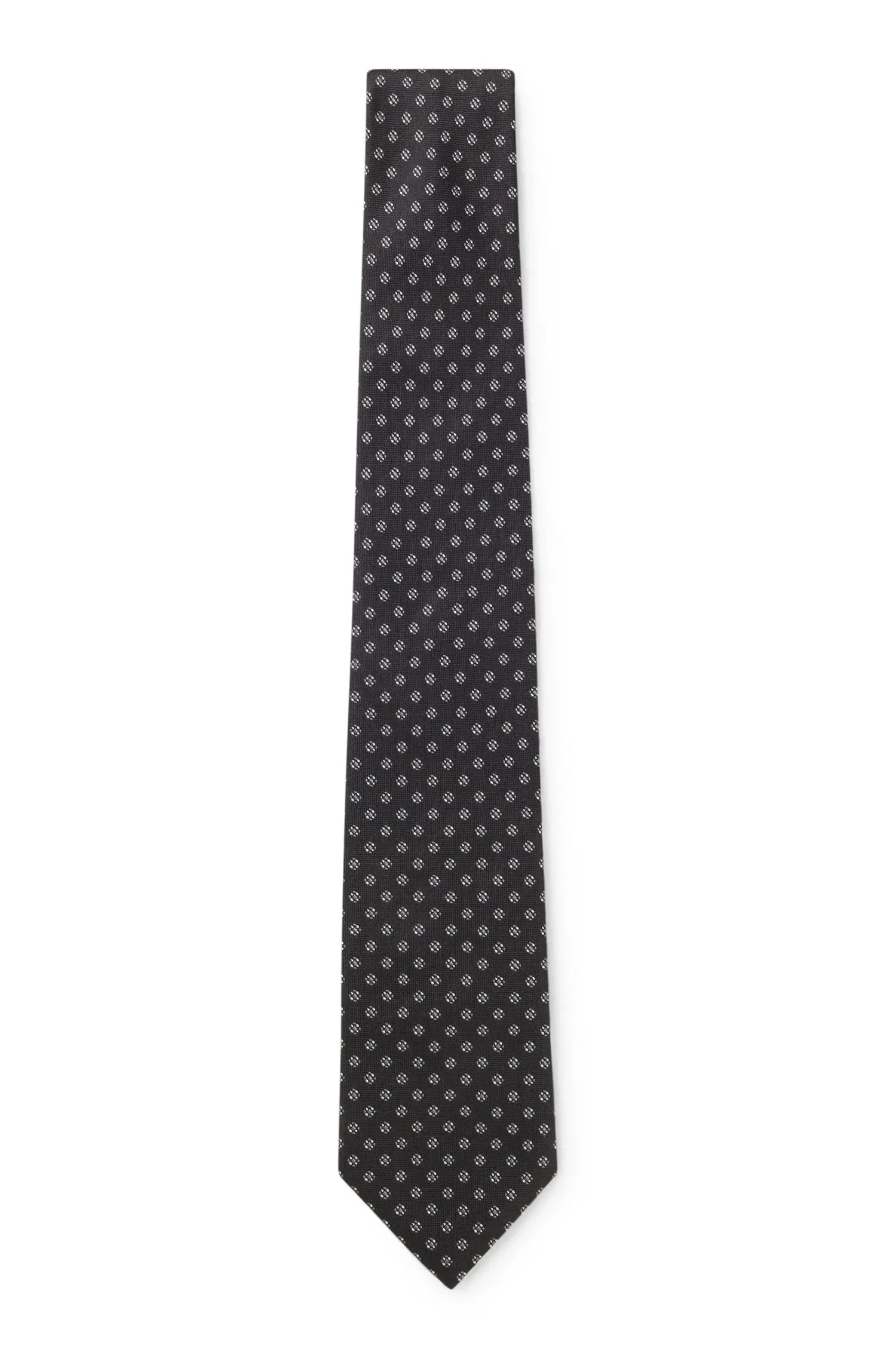 Gravata Com Padrão Jacquard Em Seda