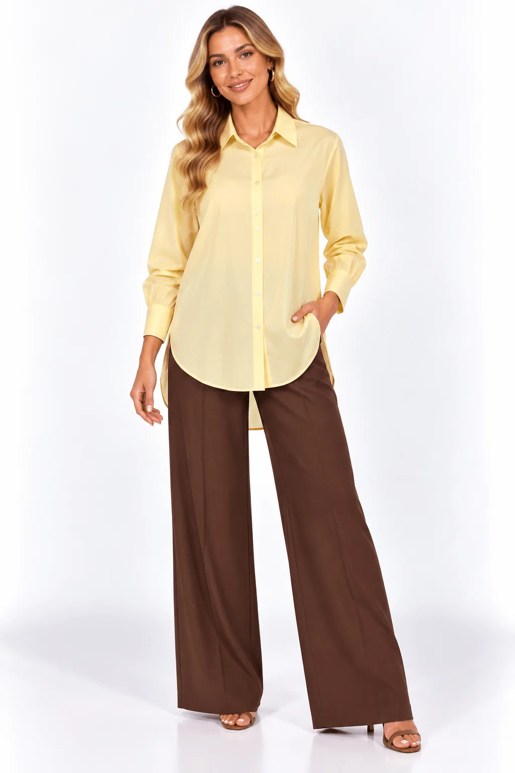 Camisa Fraldada Colors - Amarelo