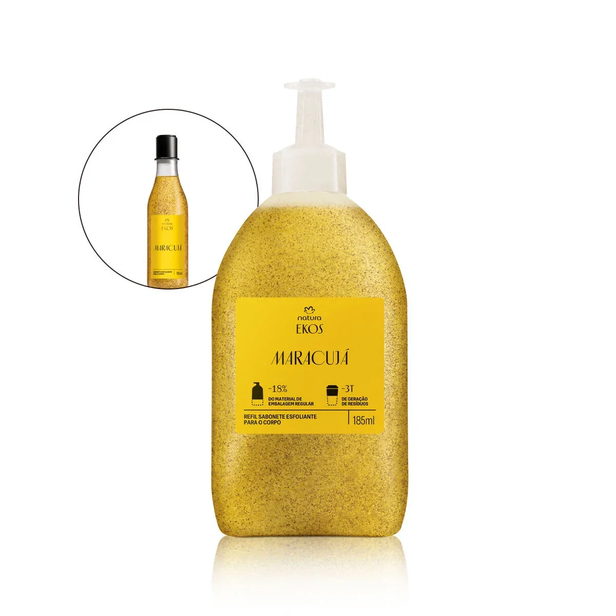 Refil Ekos Sabonete Líquido Esfoliante Maracujá — imagem 1