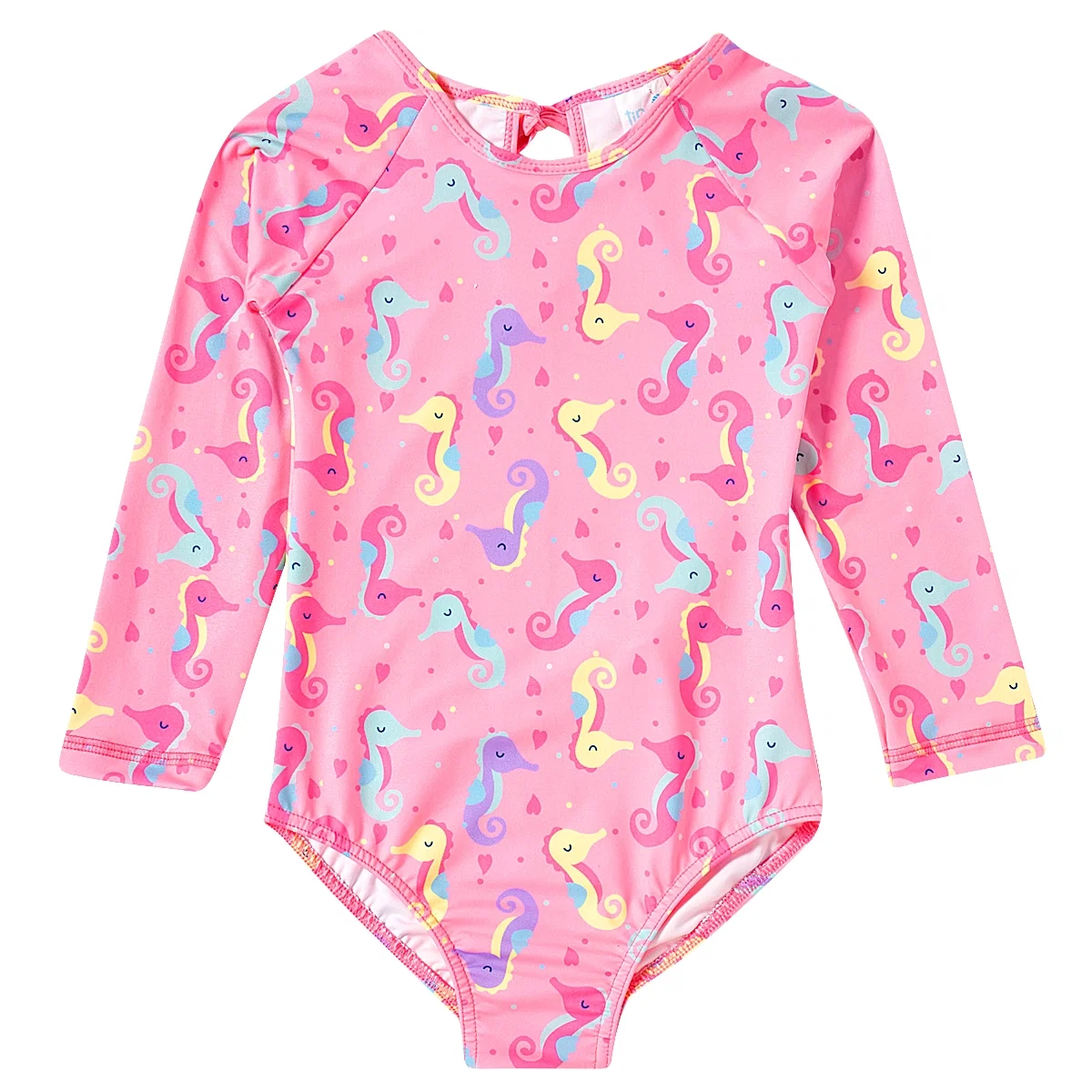 Body Praia Manga Longa Toddler Cavalo Marinho Lycra Proteção Uv 50+ Tip Top