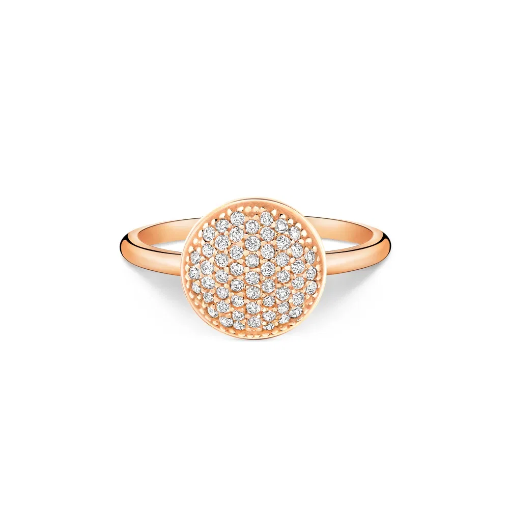 Anel Glow em Ouro Rosé 18k com Diamantes — imagem 1