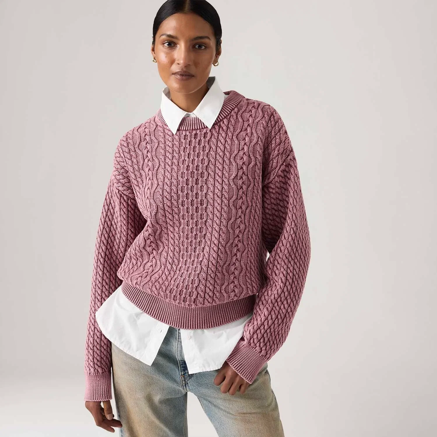 Suéter Levi's® Leilah Cable Rosa