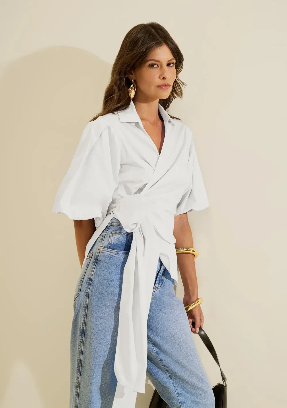 Camisa Manga Curta Aeris Branco — imagem 1