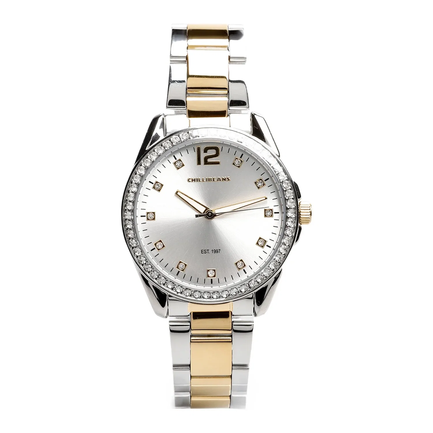 Relógio Analógico Feminino Chilli Beans Metal Prata Dourado — imagem 1