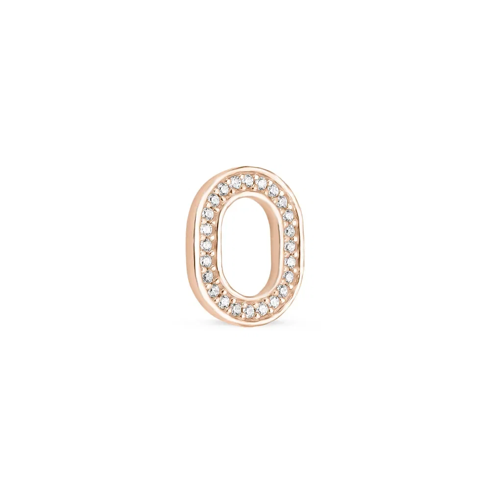 Pingente Life Elo Oval em Liga Rosé com Banho de Ouro Rosé — imagem 1