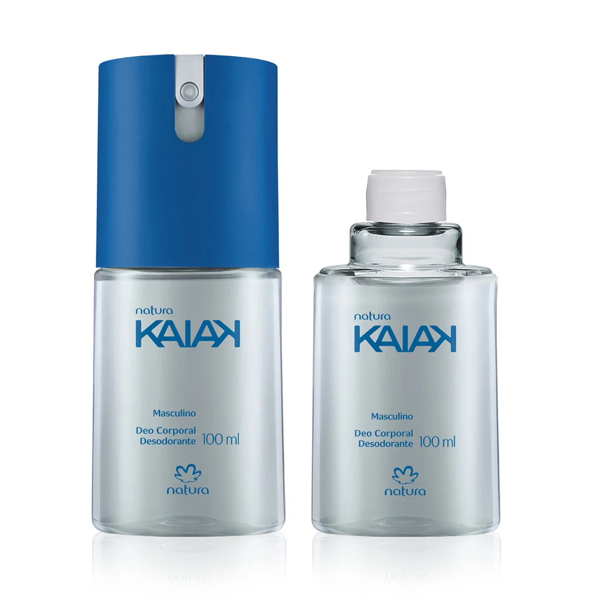 Kit Desodorante Corporal Kaiak Clássico Masculino com Refil 2 unidades de 100 ml