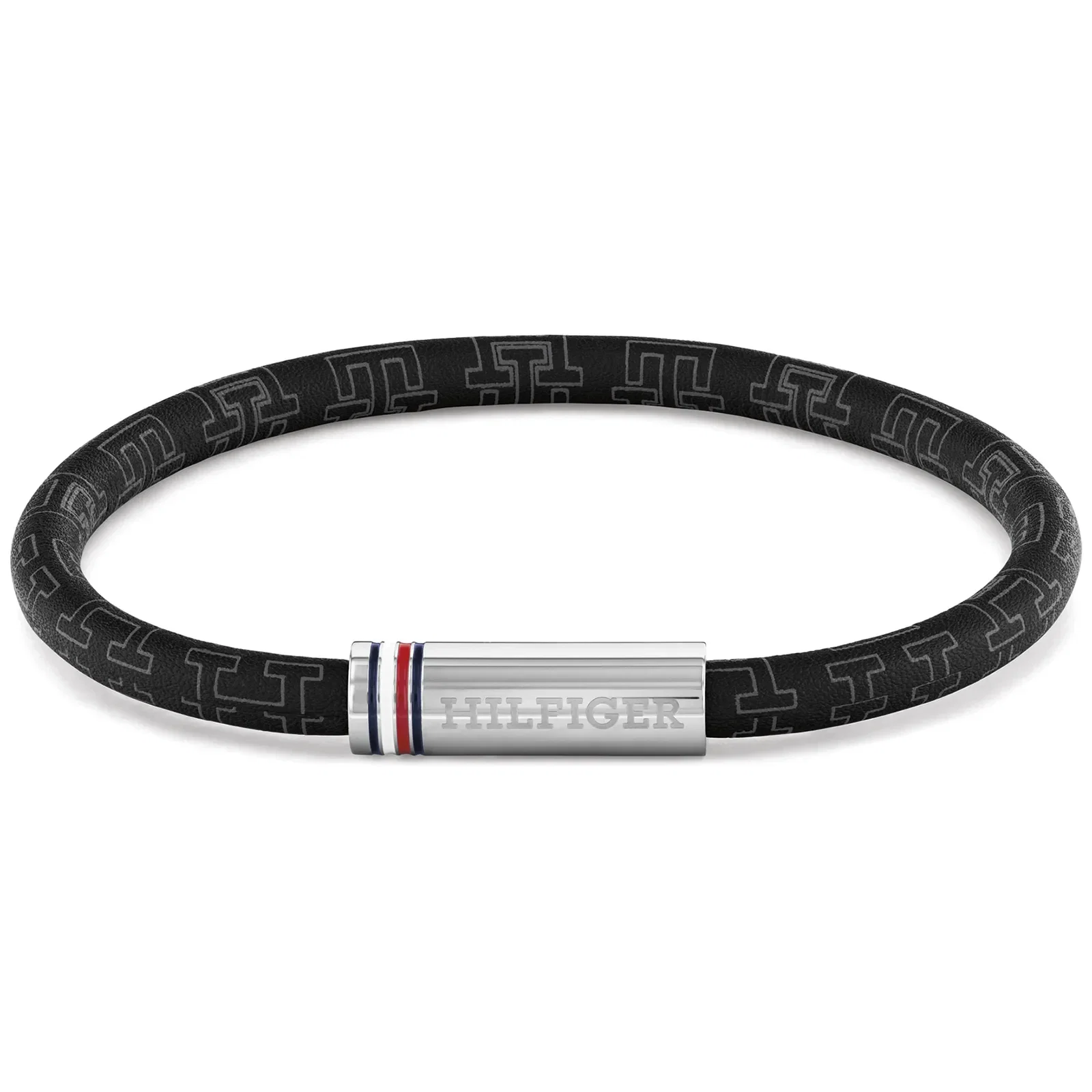 Pulseira Tommy Hilfiger Printed Cord em Nylon Preto 2790704 — imagem 1
