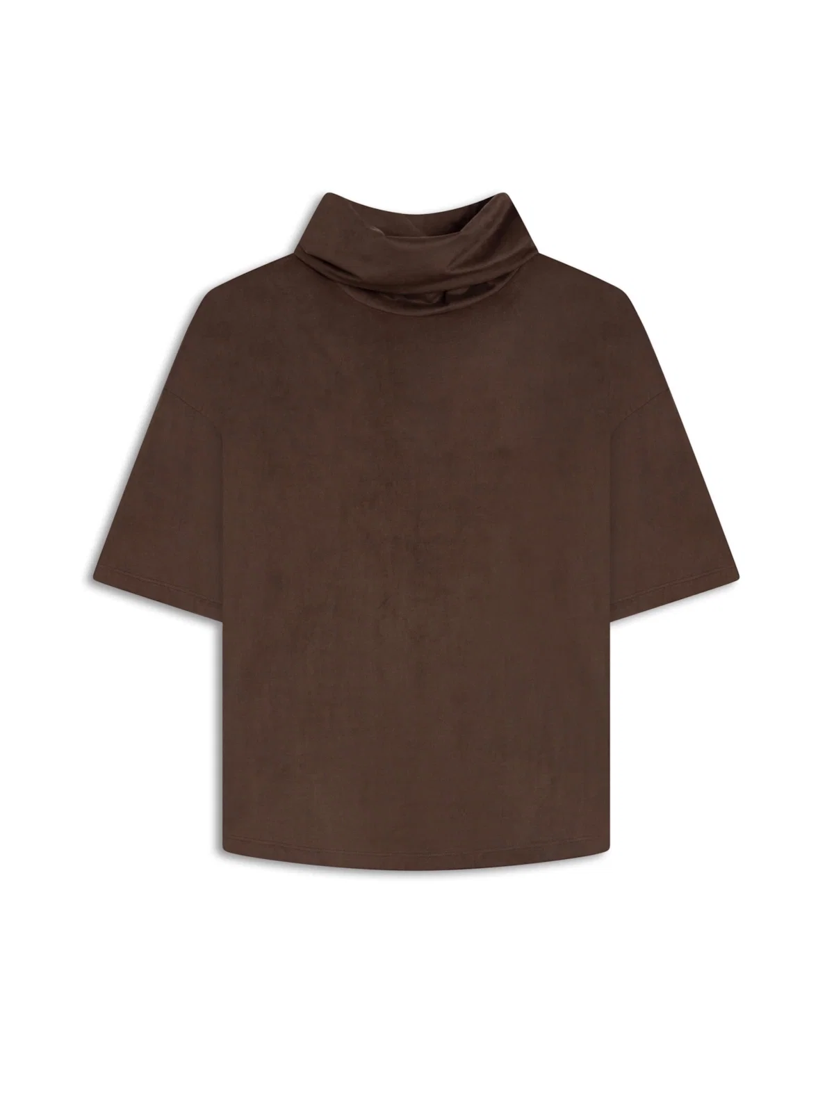 Jersey Leather High Collar Mc Marrom