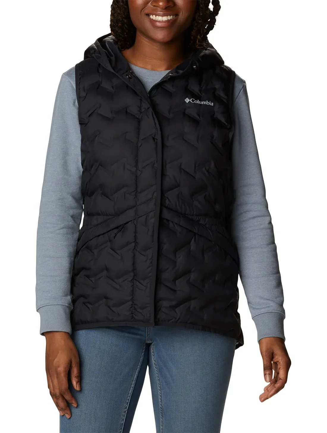 Colete Down Columbia Feminino Delta Ridge™ com Capuz