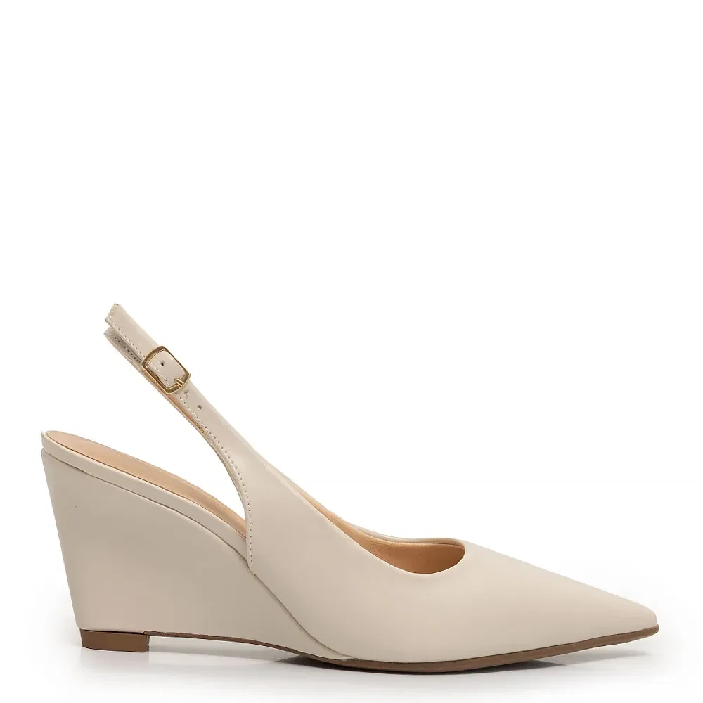 Scarpin Anabela Off White — imagem 1