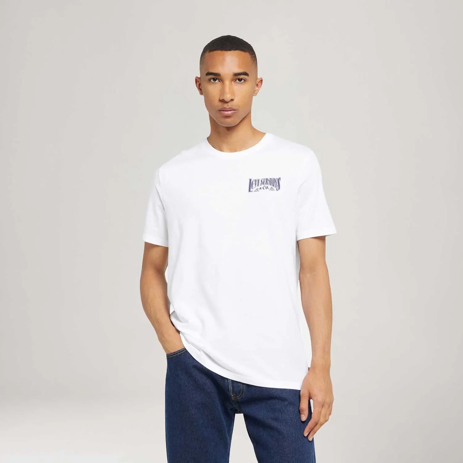 Camiseta Levi's® Graphic Crewneck Branco Manga Curta — imagem 1