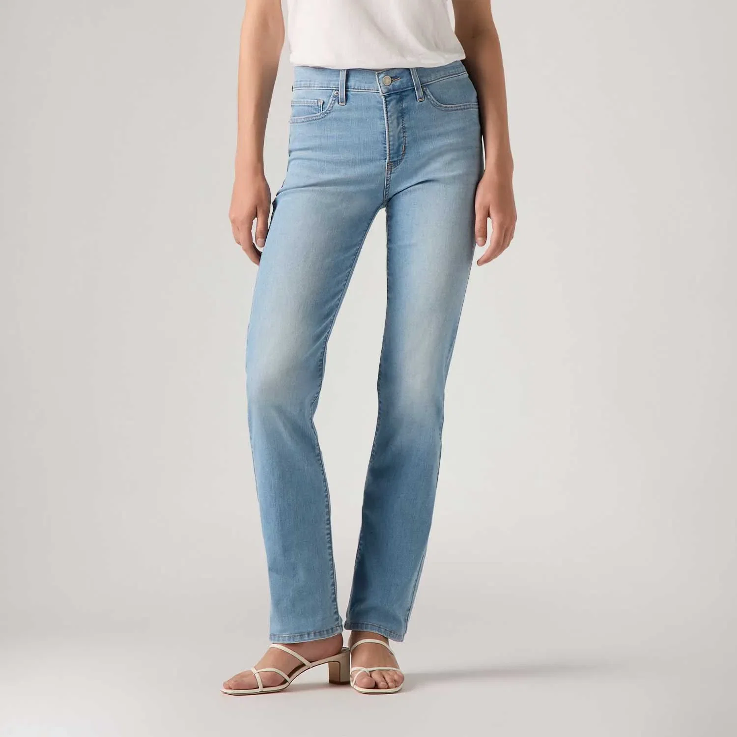 Calça Jeans Levi's® 314® Shaping Straight Lavagem Clara