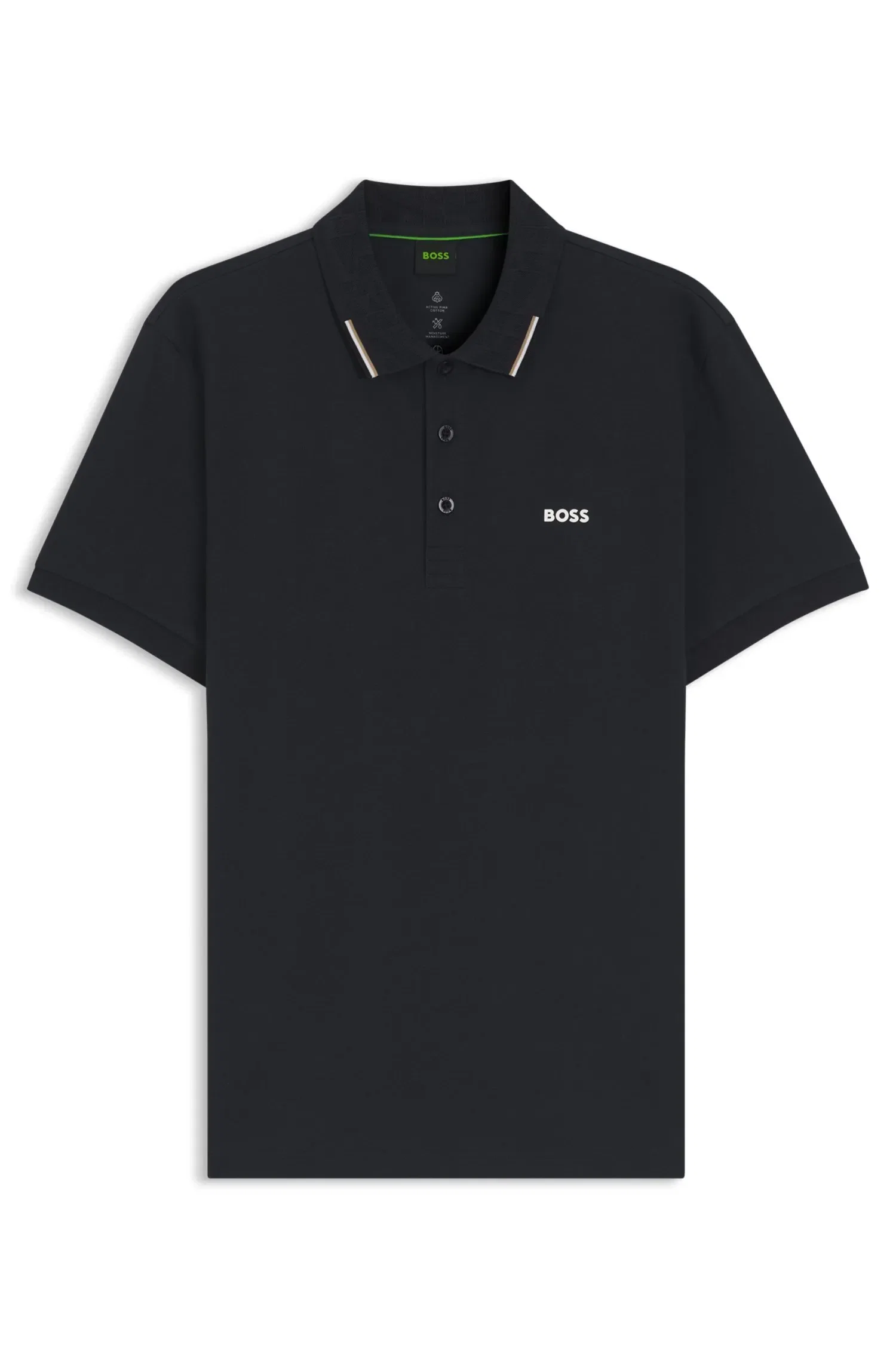 Polo Paddy Em Piqué De Algodão Stretch — imagem 1