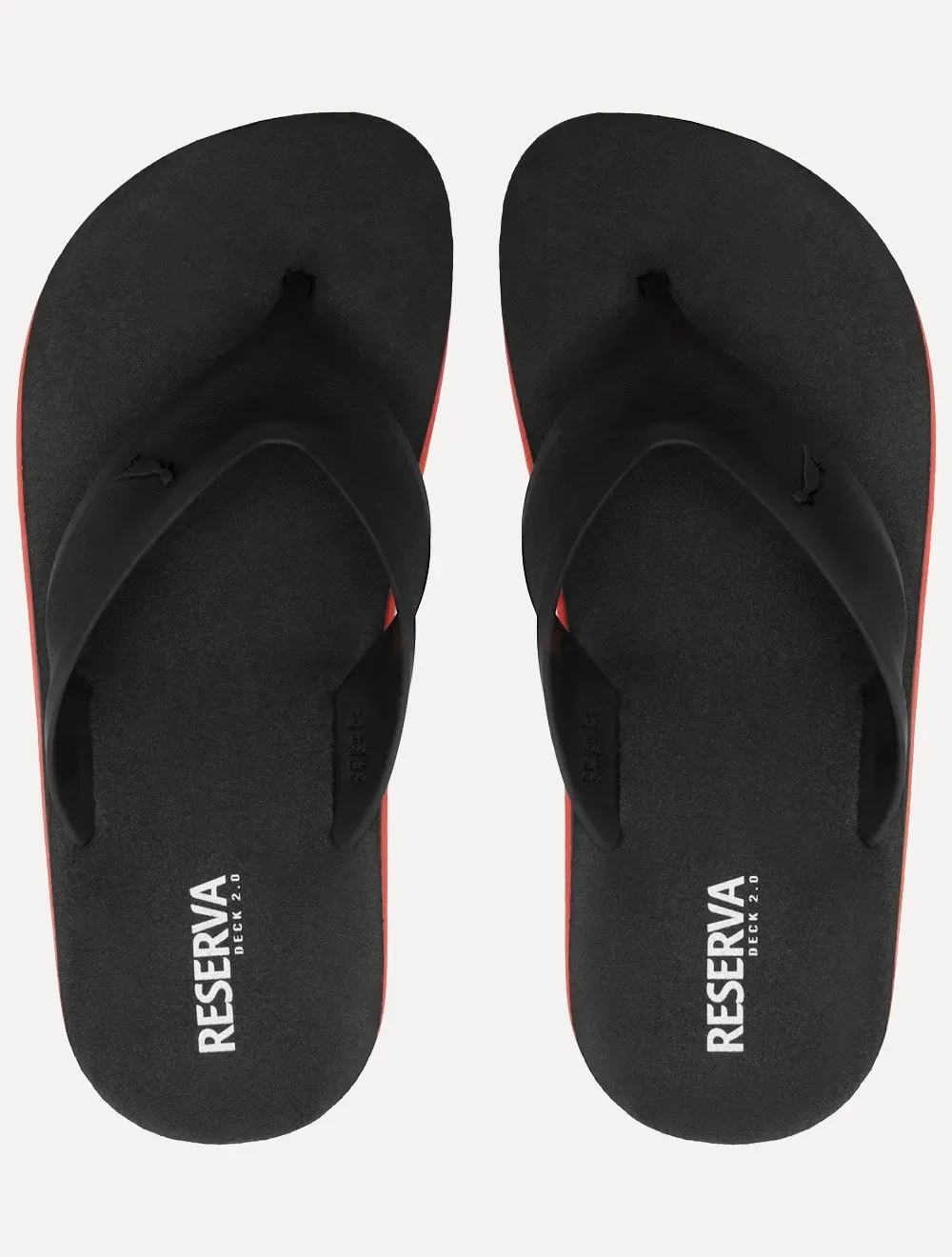 Chinelo Reserva Masculino RSV Deck Rubber Vernelho / Preto