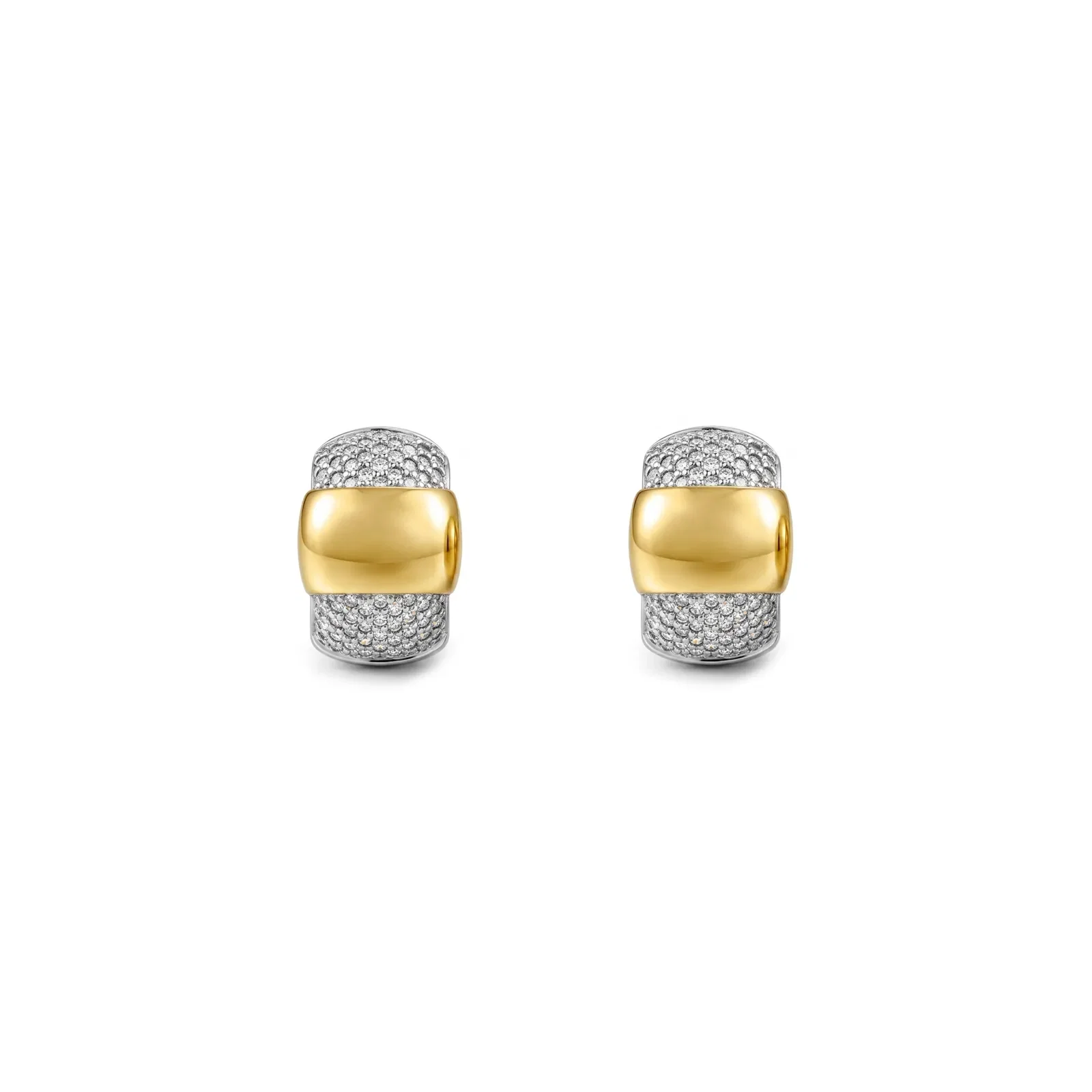 Brinco Santorini em Prata 925 e Ouro Amarelo 18k com Diamantes 0,55 ct — imagem 1