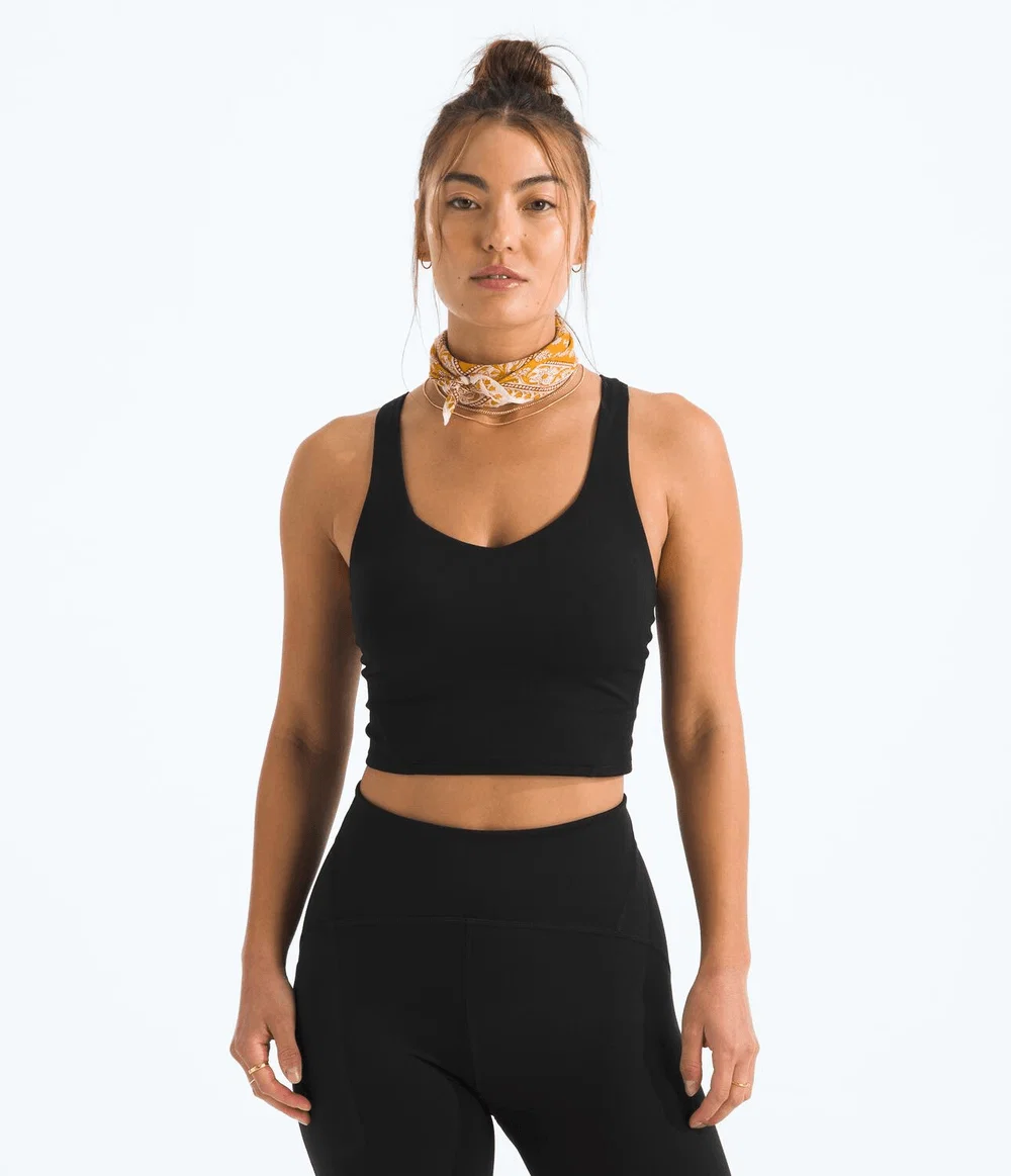 Top Feminino Jaida Long Line Bra TNF Black