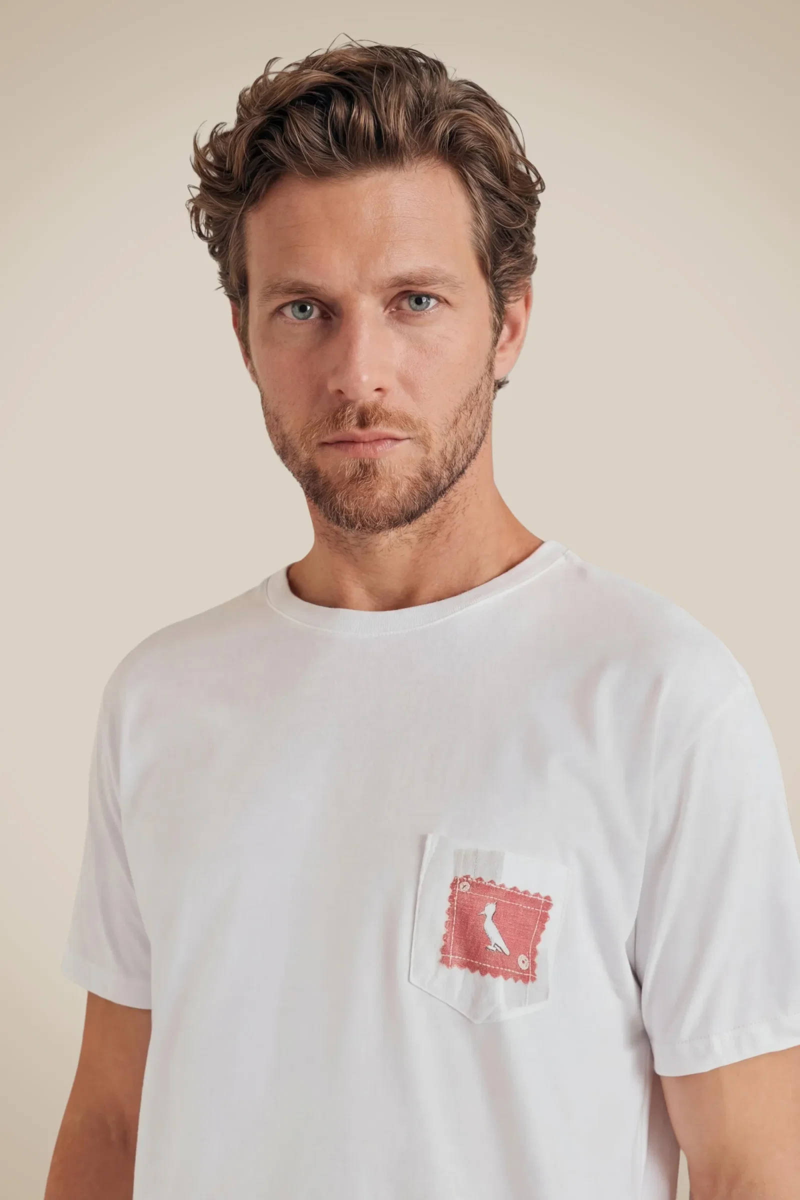 Camiseta Bolso Xadrez Retalho — imagem 1
