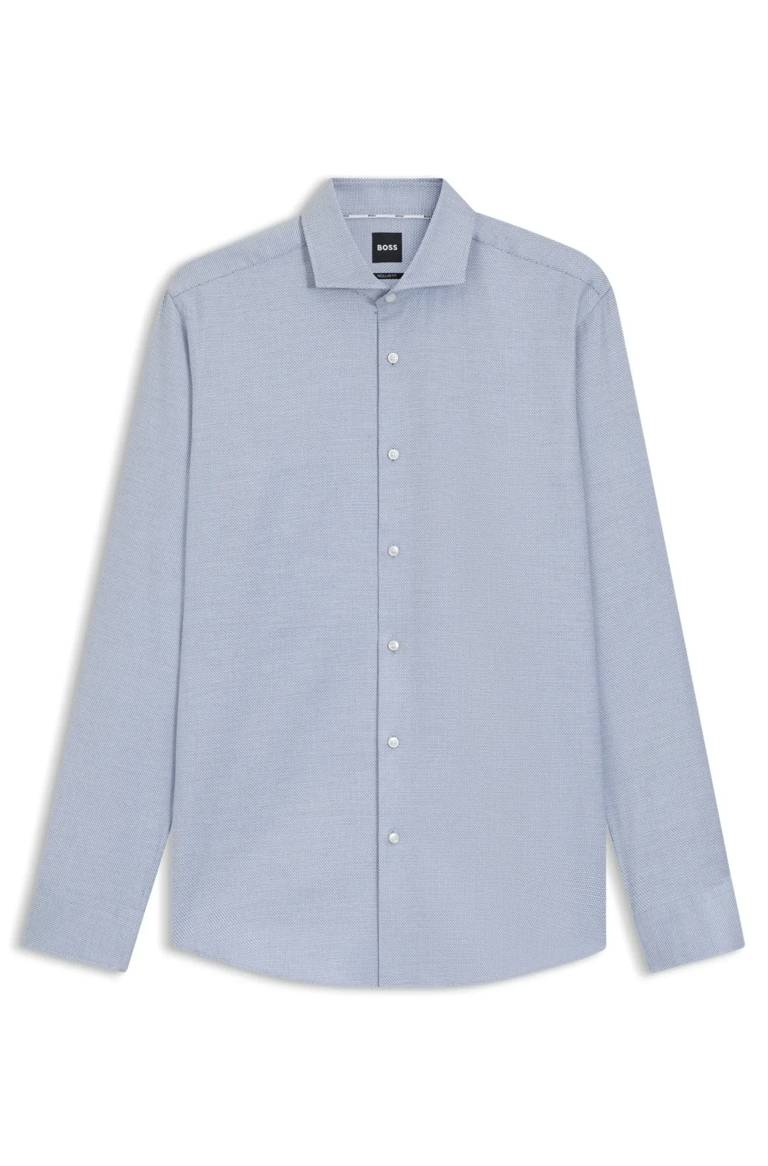 Camisa Regular Fit Em Sarja De Algodão Estampada — imagem 1