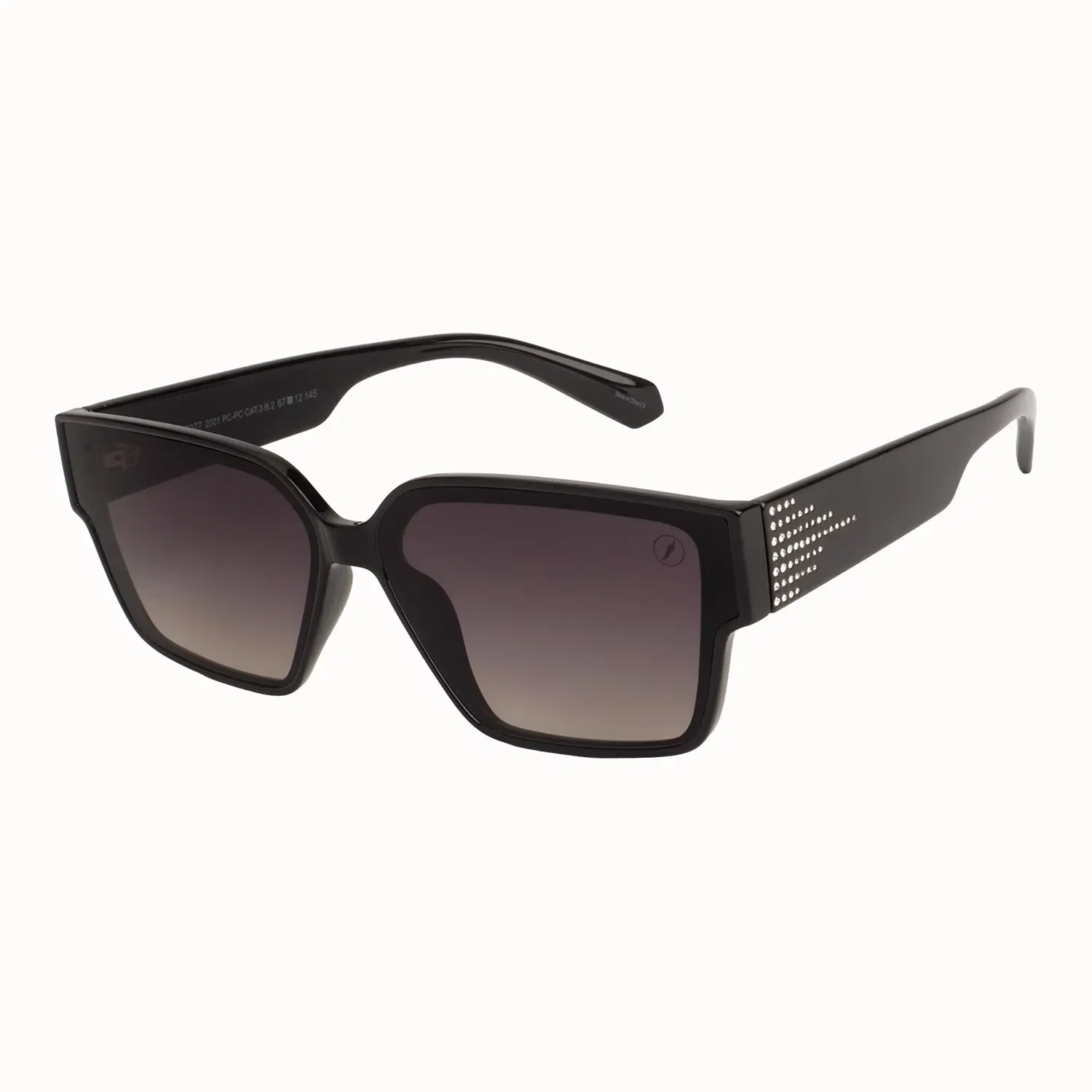 Óculos de Sol Feminino Rock in Rio Quadrado Preto — imagem 1