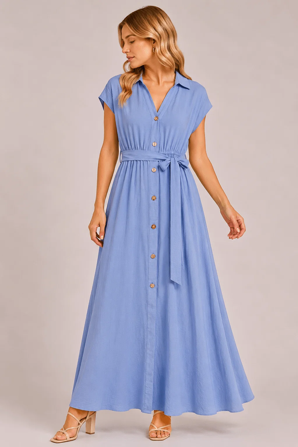 Chemise Longa Manga Japonesa - Azul — imagem 1