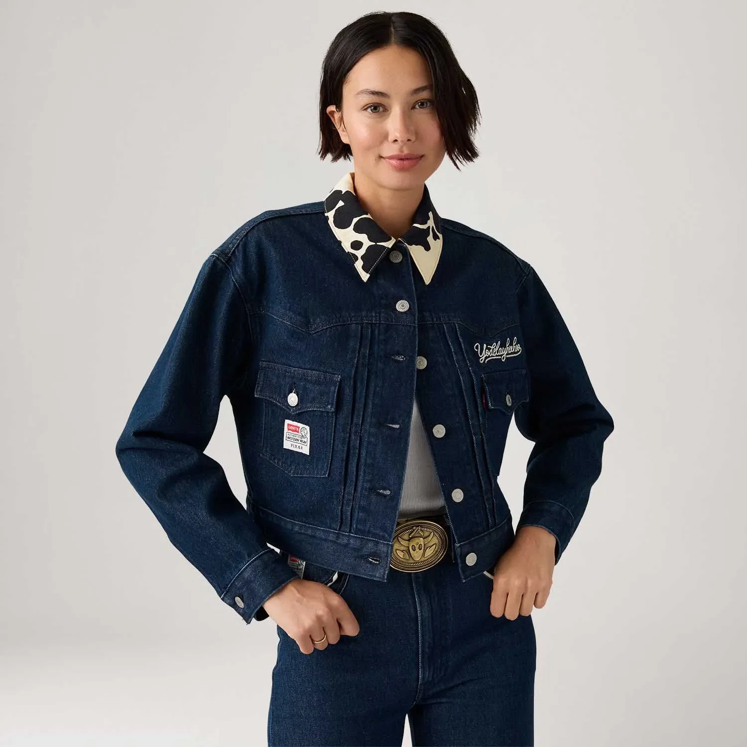 Levi's® X Toy Story Jaqueta Jeans Trucker Type II Lavagem Escura