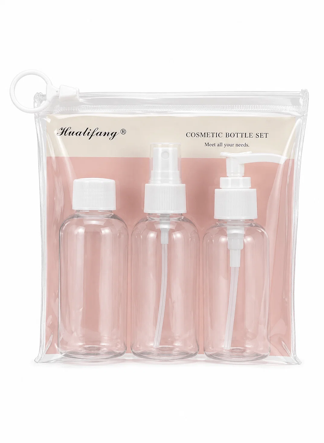 Kit Viagem Frasco 3 Peças - Branco