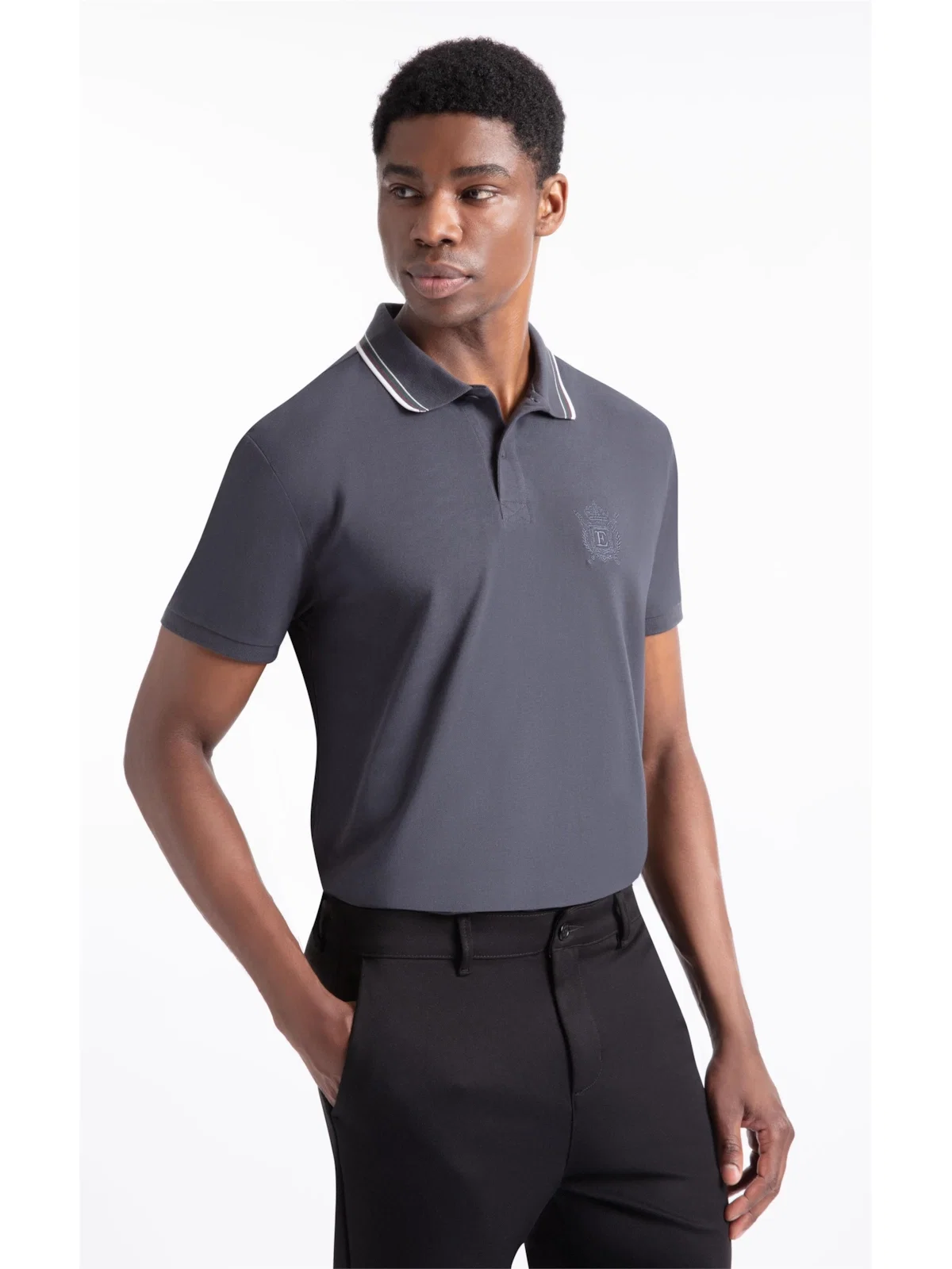 Polo College Shield Dark Navy