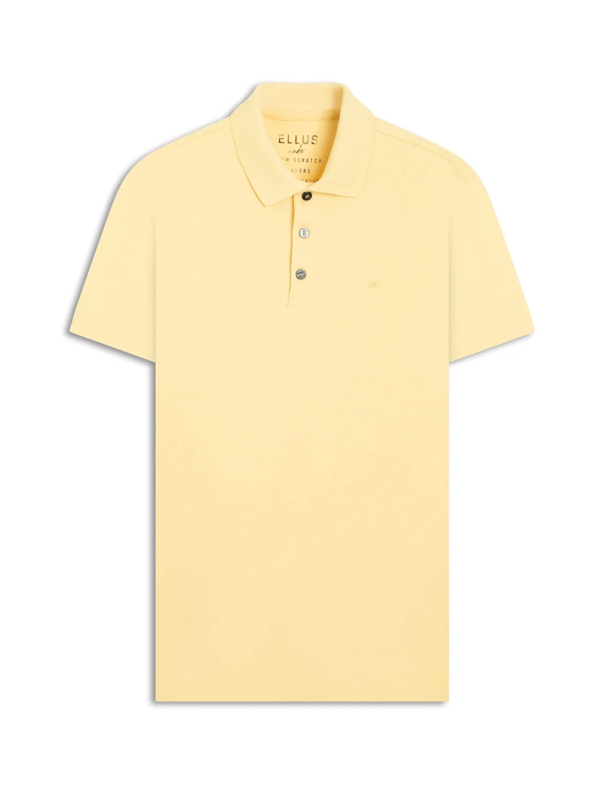 Polo Easa Piquet Amarelo Claro — imagem 1